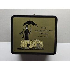 The Gashlycrumb Tinies Metal Lunchbox Tin Halloween Gothic Horror Edward Gorey
